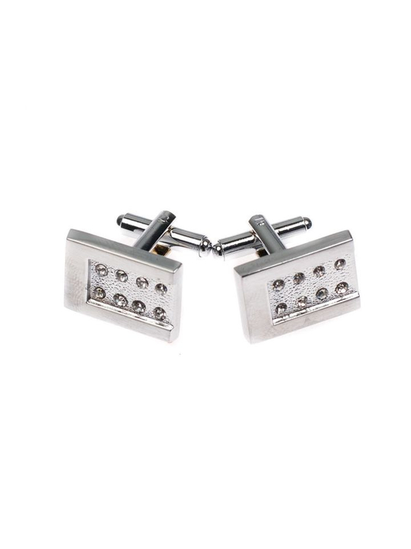Les boutons de manchette argenté Bolf S031