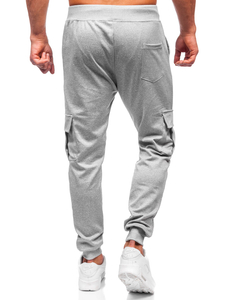 Homme Pantalon jogger cargo Gris Bolf 8K1130