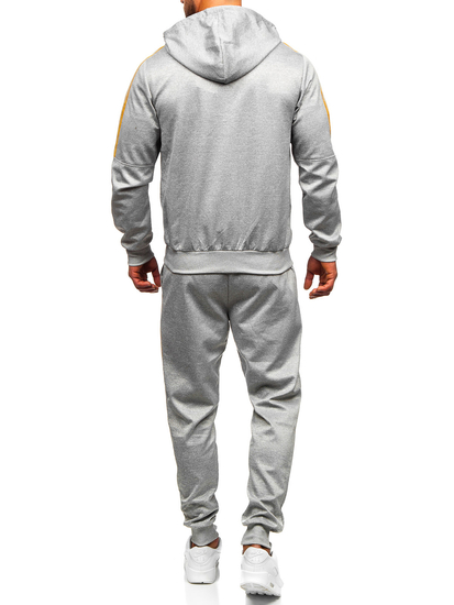Survêtement à capuche pour homme gris Bolf 27C8117