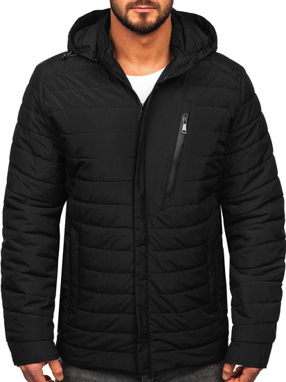 Blouson de transition matelassé pour homme noir Bolf 22M305