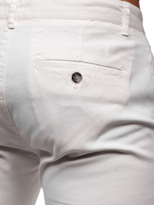 Pantalon chino pour homme blanc Bolf 1143