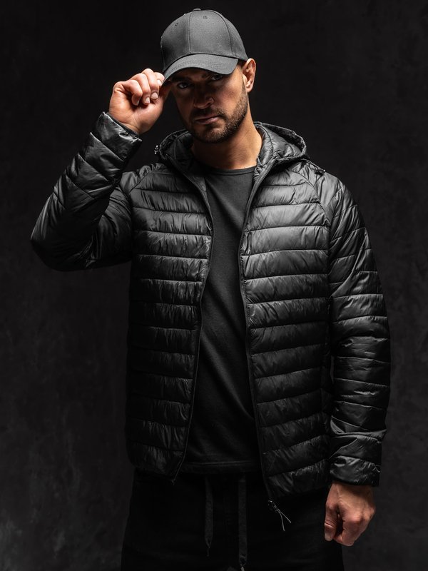 Homme Blouson de transition matelassé Noir Bolf 58M13021A1