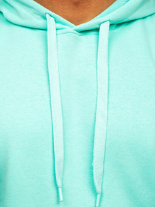 Sweat-shirt menthe kangourou à capuche pour homme Bolf B1004