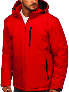 Blouson d'hiver sportif pour homme rouge Bolf HH011