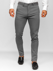 Pantalon chino pour homme gris Bolf 5000-3