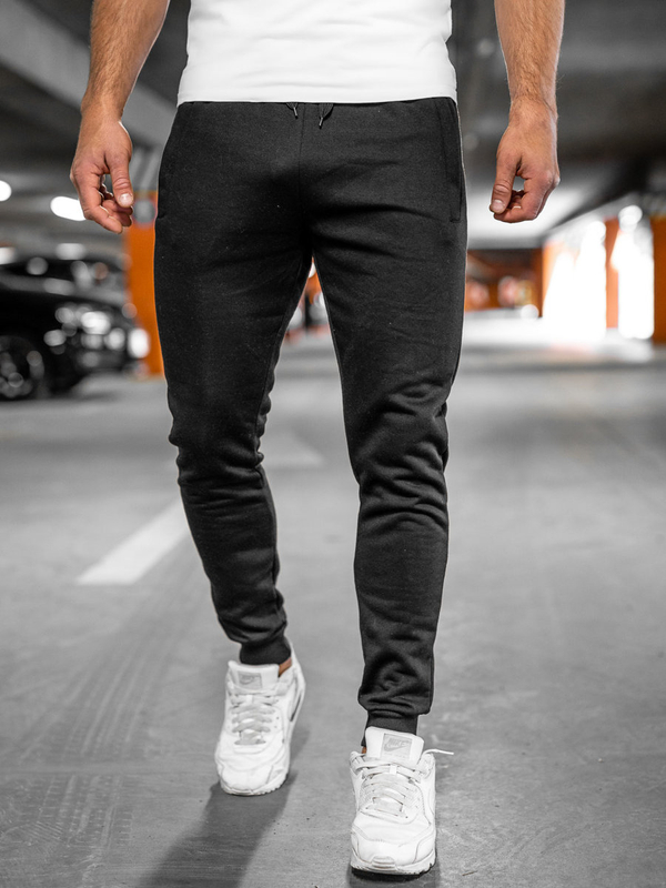 Homme Pantalon jogger Noir Bolf XW06A