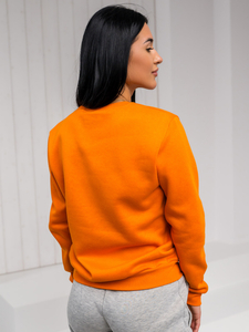 Femme Sweat-shirt Orange Bolf W01A1