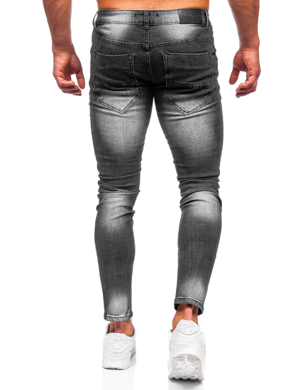 Pantalon en jean slim fit pour homme noir Bolf MP0024N