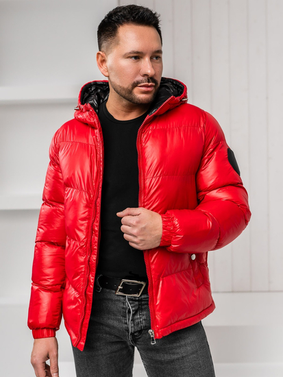 Homme Blouson d'hiver matelassé Rouge Bolf 5M3198
