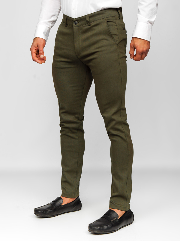 Pantalon chino pour homme kaki Bolf 5000-3