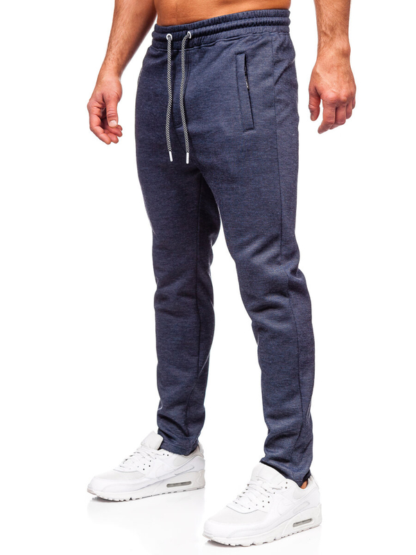 Homme Pantalon de sport chaud Bleu foncé Bolf Q1081