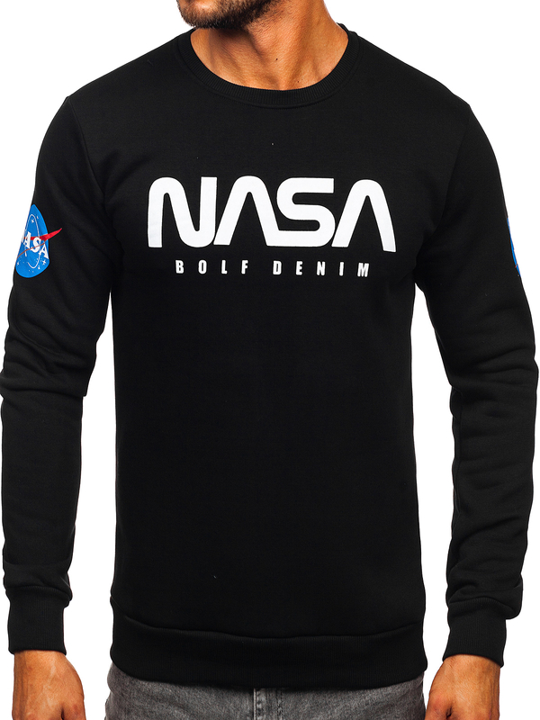 Homme Sweat-shirt avec imprimé Noir Bolf 146955