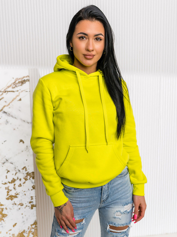 Femme Sweat-shirt kangourou Citron vert Bolf W02A1