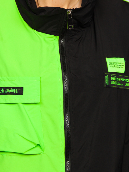 Blouson de transition pour femme noir-vert Bolf AG3010