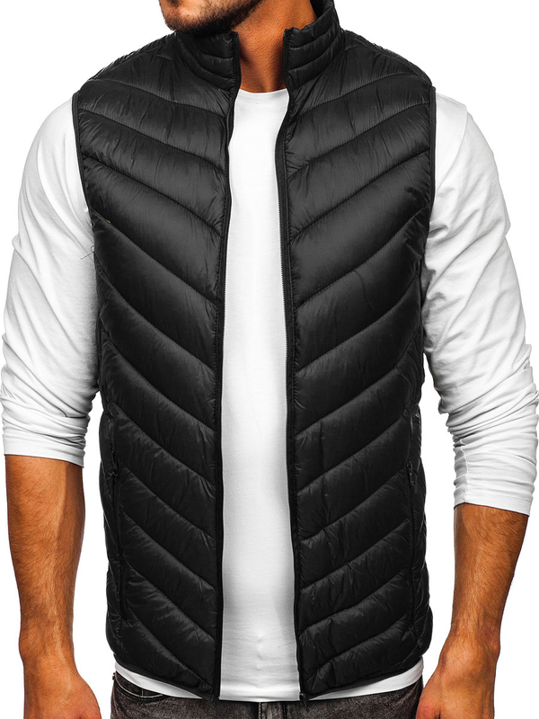 Gilet matelassé pour homme noir Bolf 13073