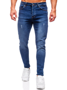 Homme Pantalon en jean regular fit Bleu foncé Bolf 6217