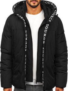 Homme Blouson d'hiver Noir Bolf 22M330