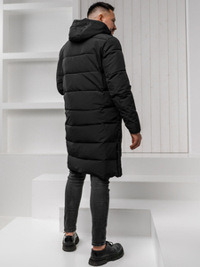 Homme Blouson d'hiver longue matelassée Noir Bolf 31M5009A1