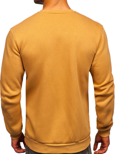 Sweat-shirt brun sans capuche pour homme Bolf 2001  