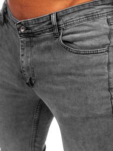 Pantalon en jean slim fit pour homme graphite Bolf 6597
