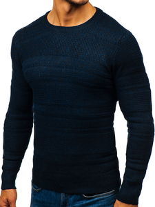 Pull bleu marine homme Bolf H1805