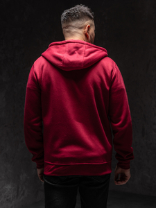 Homme Sweat-shirt à capuche Bordeaux Bolf 2008A1