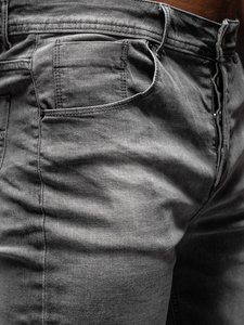 Homme Pantalon court en jean Graphite Bolf MP0277GCA1