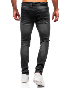 Homme Pantalon en jean slim fit Noir Bolf MP0020N