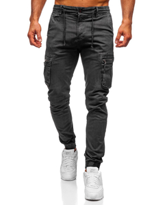Pantalon jogger cargo pour homme graphite Bolf 8983