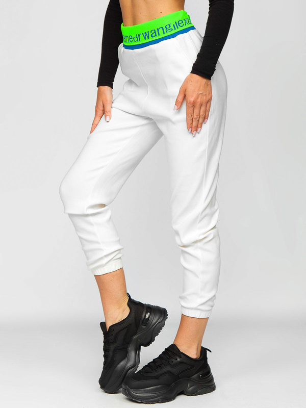 Femme Pantalon de sport Blanc Bolf H1007A