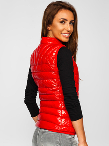 Gilet matelassé pour femme rouge Bolf R0107A