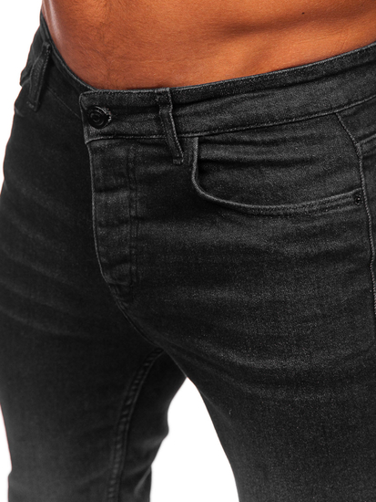 Homme Pantalon en jean slim fit Noir Bolf 6131