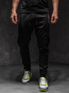 Homme Pantalon de jogging cargo Noir Bolf K10279A1
