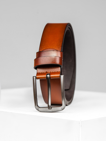 Homme Ceinture en cuir Marron Bolf 831