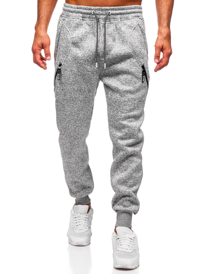 Homme Pantalon jogger chaud Gris Bolf Q1104