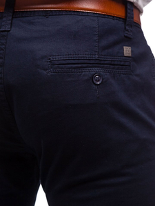 Pantalon chino pour homme bleu foncé Bolf KA6807-11
