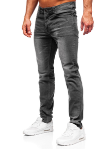 Homme Pantalon en jean slim fit Noir Bolf MP0174GS