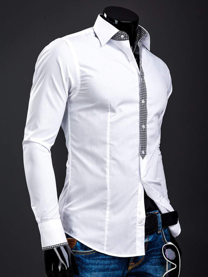 Chemise homme habillée à manches longues blanche Bolf 0939A