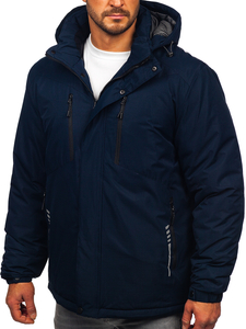 Homme Blouson d'hiver Bleu foncé Bolf 22M321