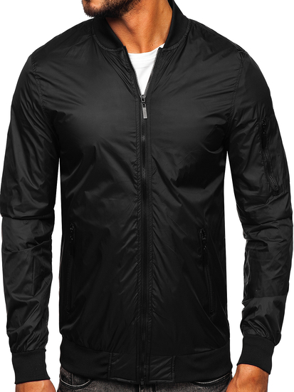 Blouson bomber de transition pour homme noir Bolf 5M708