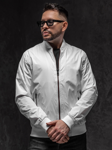 Homme Blouson bomber de transition Blanc Bolf 7116A1