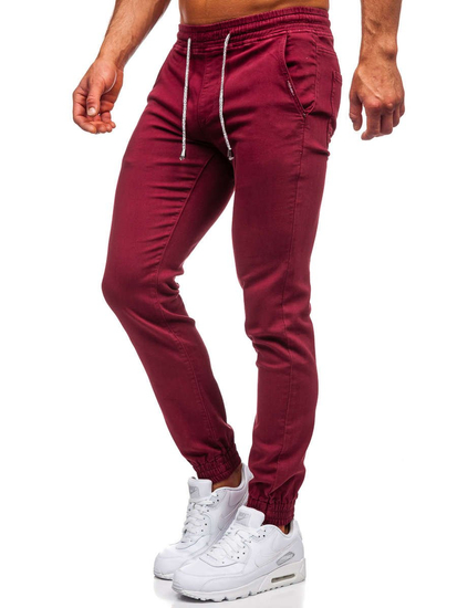 Pantalon jogger bordeaux pour homme Bolf CT8808