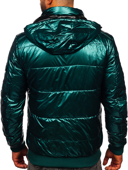 Blouson de transition sportif matelassé pour homme vert Bolf 2143